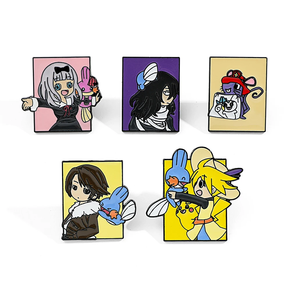 Embroidery Wallpaper - 5 Broches de Personajes de Anime