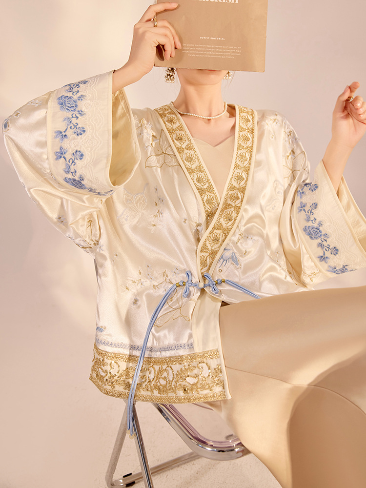 Embroidery Origin - Chaqueta de Lujo con Bordado de