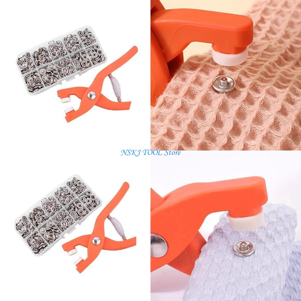 Embroidery Operator - Juego cierres a presión metal multiusos