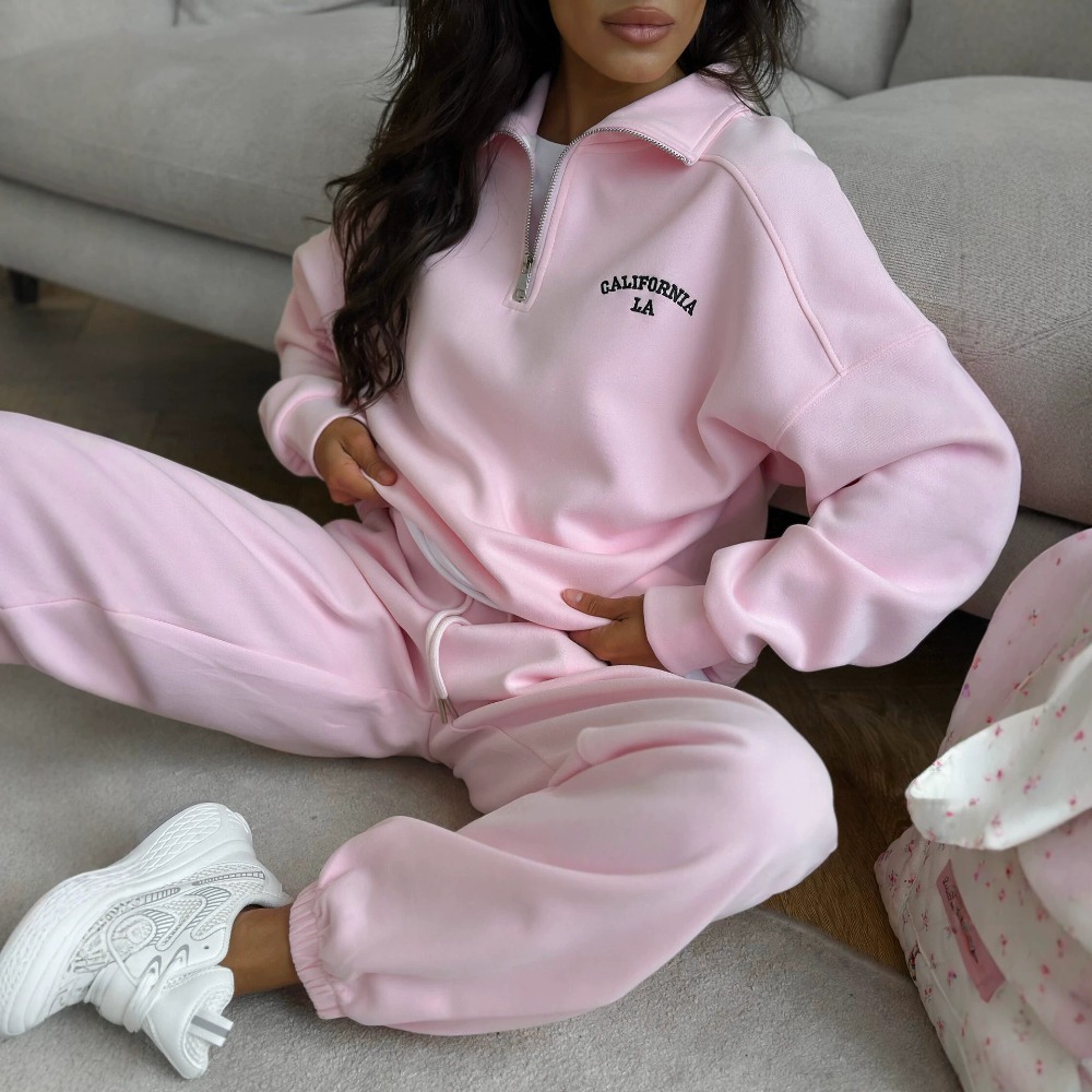 Embroidery Origin - Conjunto Deportivo de Pantalones Rectos y