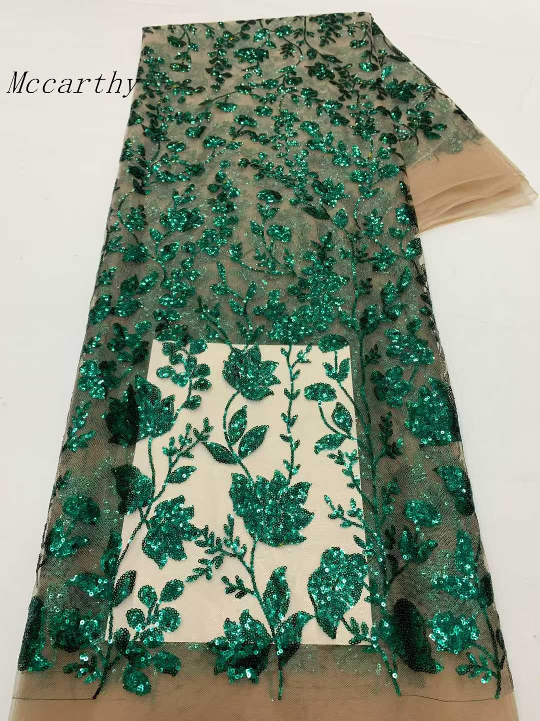 Tela de encaje africano con le - Embroidery Net Fabric reseña y precio