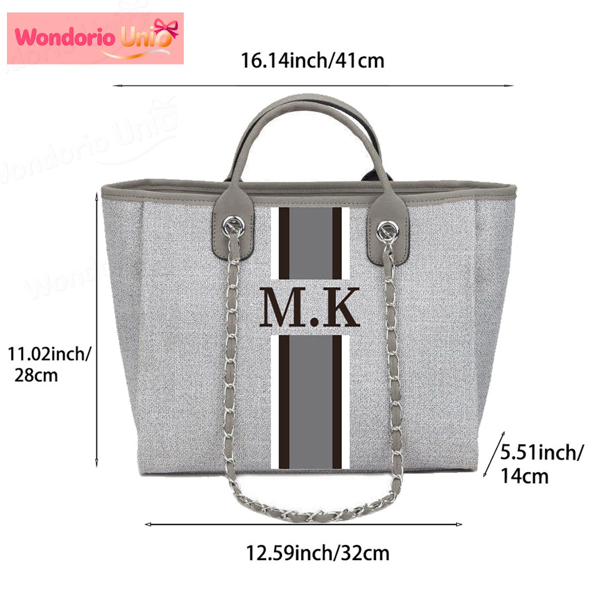 Bolsa de Lona Personalizada co - Embroidery Initials Designs reseña y precio