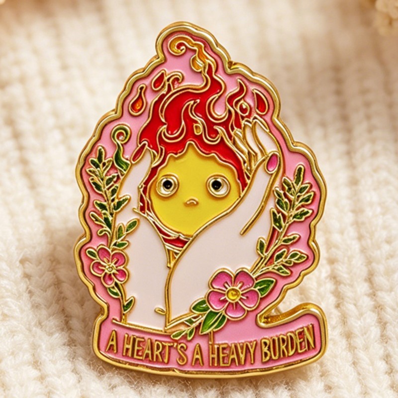 Pin de Esmalte 'A HEART'S A HE - Embroidery Wallpaper reseña y precio